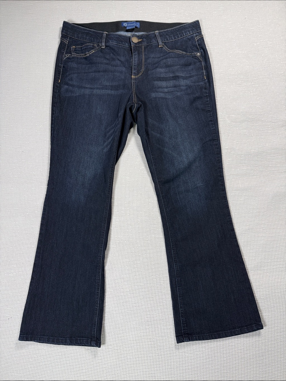 Democracy “Ab Solution” Women’s Dark Itty Bitty Bootcut Jeans 18W